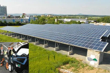 Bild: Hessens größtes Solar-Carport in Betrieb genommen