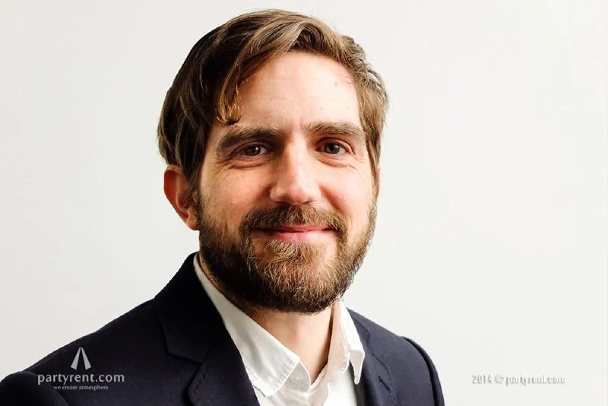 Manuel Vellar, Grafiker und Diplom Marketing-/Kommunikationswirt (Foto: Party Rent)