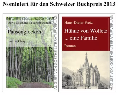 Bild: Autoren des August von Goethe Literaturverlages für Schweizer Buchpreis nominiert