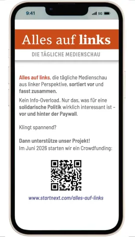 Bremer Initiative startet Newsletter: „Alles auf links – die tägliche Medienschau“ Bild: Bremer Initiative startet Newsletter: „Alles auf links – die tägliche Medienschau“