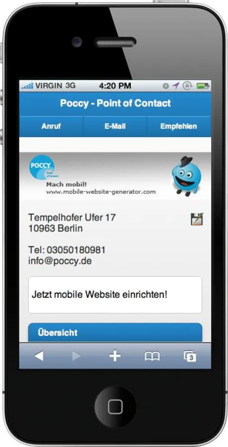 Mobile Website erstellen - Ganz einfach mit dem Mobile Website Generator