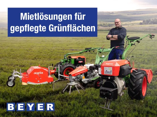 Bild: Beyer Mietservice informiert: professionelles Equipment für die Garten- und Landschaftspflege