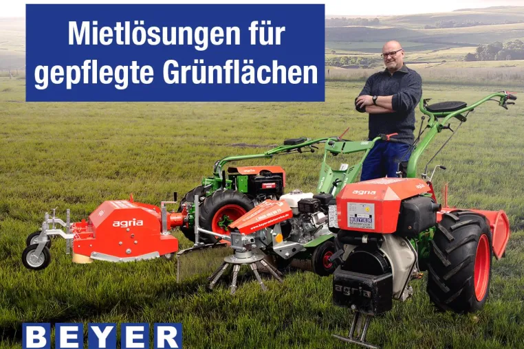 Bild: Beyer Mietservice informiert: professionelles Equipment für die Garten- und Landschaftspflege