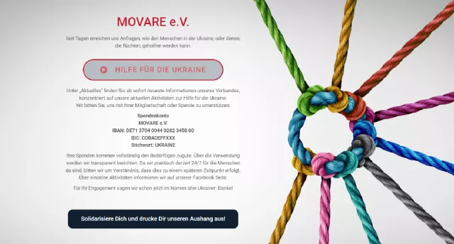 Bild: Hilfe für die Ukraine gestern, heute und morgen - MOVARE e.V.
