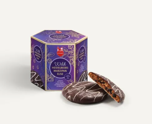 Bild: Lebkuchen Schmidt - "Lebkuchen des Jahres" mit Wildheidelbeere und Marzipan