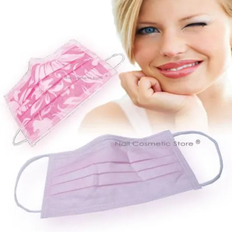 Bild: Mundschutz pink Flower mit Lotuseffekt Ideal für den Beautybereich