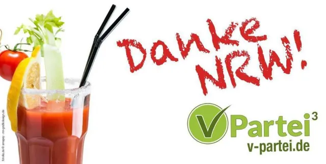 Bild: V-Partei³ über die NRW-Wahl, positive Lerneffekte, Sportlerdenken und den Wahl-O-Mat