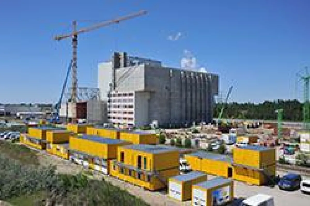 ELA Container prägten das Bild auch auf diese Kraftwerksbaustelle in Spremberg mit.