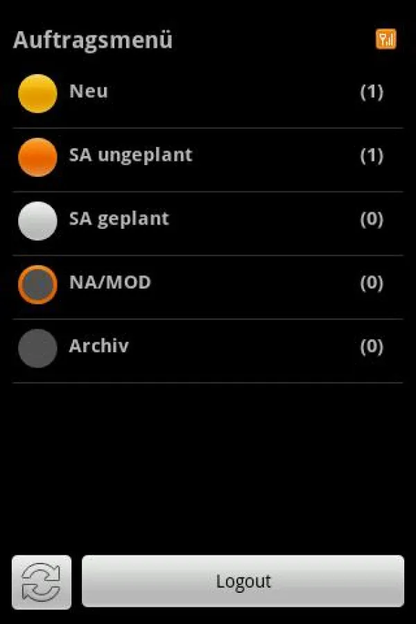 Benutzeroberfläche übersichtlich und chic