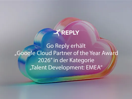 Bild: Go Reply erhält "Google Cloud Partner of the Year Award 2026" in der Kategorie "Talent Development: EMEA"