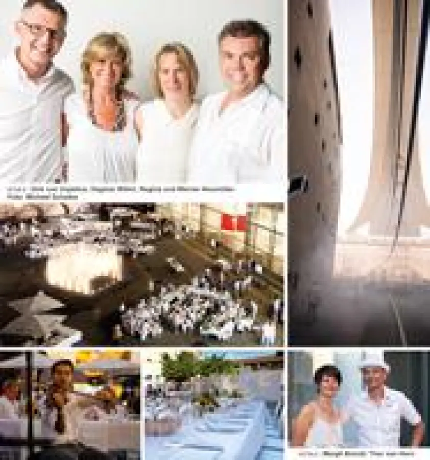 v.l.n.r.: Dirk von Vopelius, Dagmar Wöhrl, Regina und Werner Neumüller Foto: Michael Schober