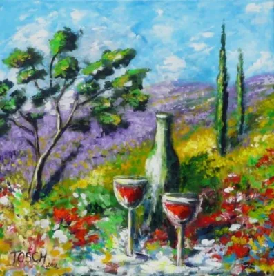 Tosch-Gemälde: "le savoir-vivre" am Kurfürstendamm und im "Französischen Landhaus" Bild: Tosch-Gemälde: "le savoir-vivre" am Kurfürstendamm und im "Französischen Landhaus"