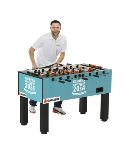 GARDENA Kicker Cup: Tischfußball auf echtem Rasen Bild: GARDENA Kicker Cup: Tischfußball auf echtem Rasen