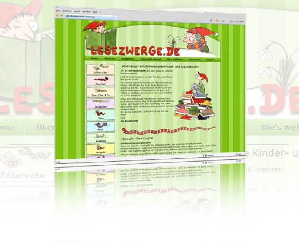 Lesezwerge, eines der Projekte von etype-Websolution
