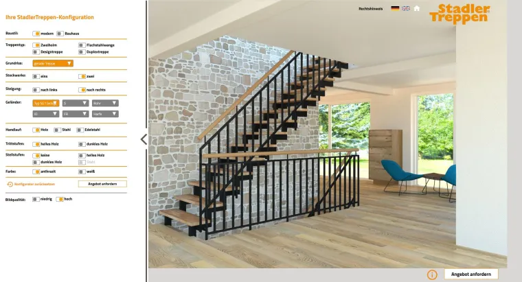 Klick für Klick zur Wunschtreppe Bild: Klick für Klick zur Wunschtreppe