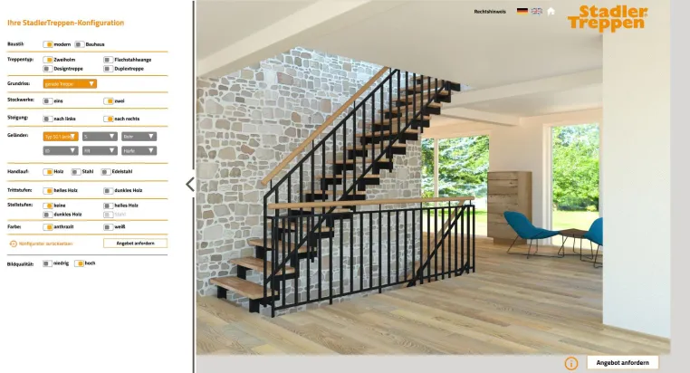 Bild: Klick für Klick zur Wunschtreppe