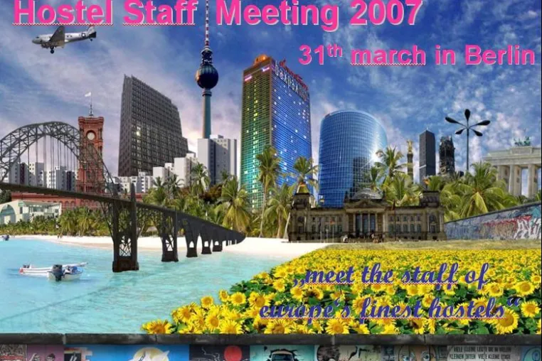 Bild: Erstes Hostel Staff Meeting 2007 in Berlin 31.03.2007