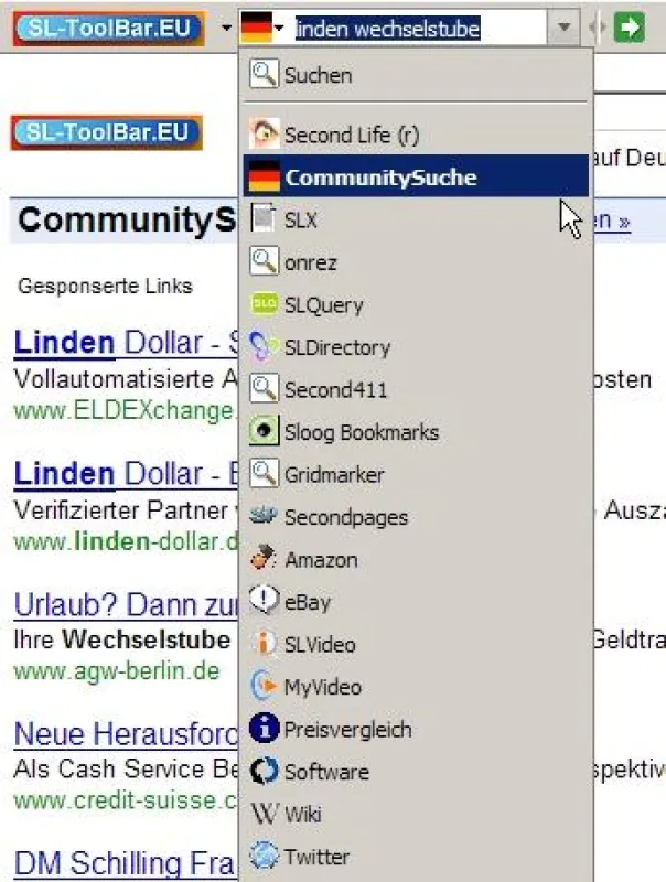 Benutzerdefinierte Suchmaschine