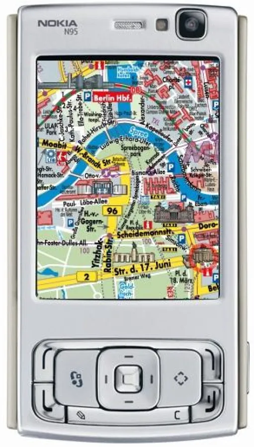 Handy Stadtplandienst mit Bewegungssteuerung