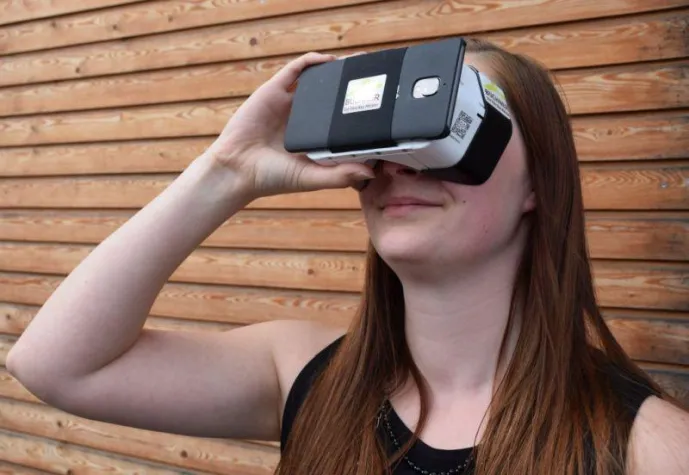 Bild: Hausrundgang mit 3D-Brille