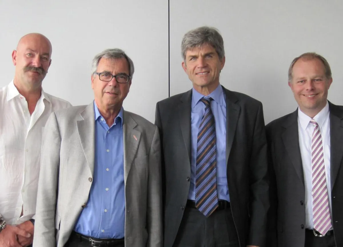 Der vdd Vorstand von links nach rechts: Christian Pochert, Ulrich Böving, Paul-Hermann Bauder, Michael Binné