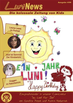 Bild: Luni News 4/08 - von Leona Lewis bis zur Deutschen Dogge und den Gefahren der Sonne - wieder Infos quer Beet