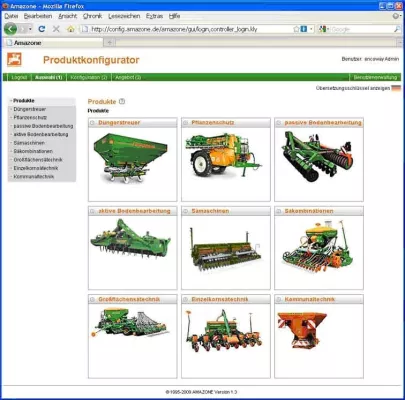 Bild: Amazonen-Werke präsentieren Produktkonfigurator: schnell und individuell zur passenden Amazone-Landmaschine