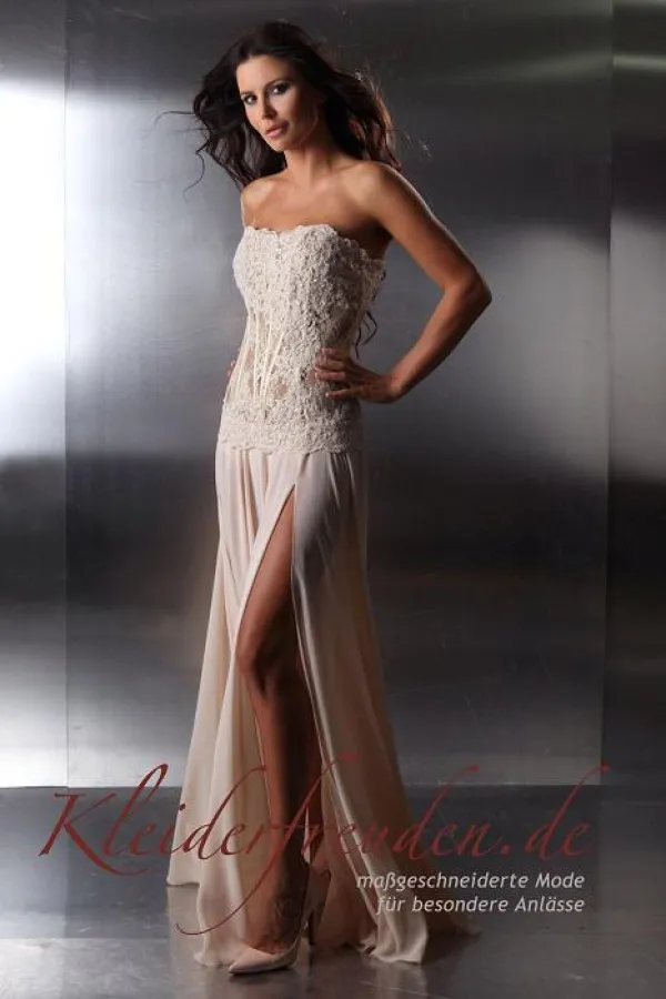 Abendkleid Arlette vorne kurz hinten lang