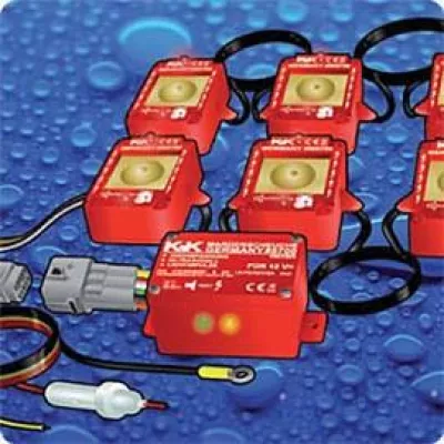 Bild: Neu in der Marderabwehr: wasserdichtes Kontaktplatten-Kombigerät nach IP65