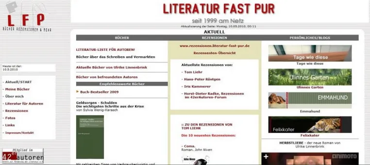 LITERATUR FAST PUR – Das Info-Portal für Bücher-Fans, Leseratten und Autoren Bild: LITERATUR FAST PUR – Das Info-Portal für Bücher-Fans, Leseratten und Autoren