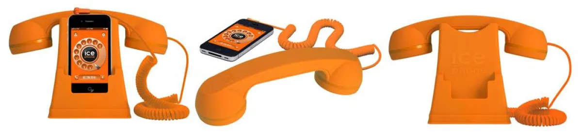 Das neue Ice-Phone im Retro-Stil lässt uns wieder buchstäblich „zum Hörer greifen“.