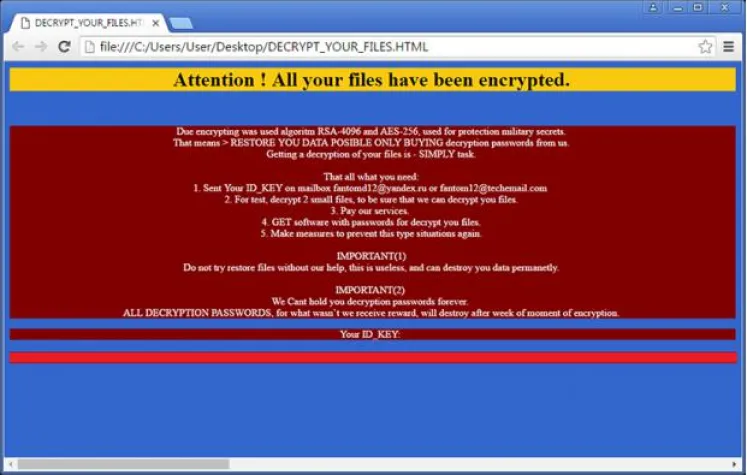Bild: Fantom Trojaner mit Windows Update