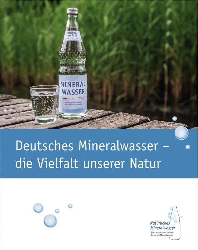Die neue Broschüre der IDM informiert über die Besonderheiten von natürlichem Mineralwasser.