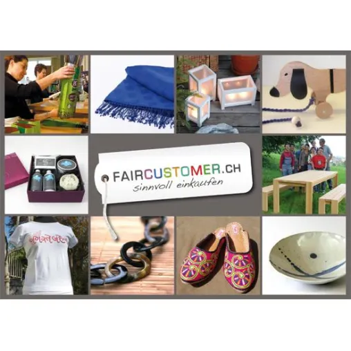 Der nachhaltige Internetmarktplatz in der Schweiz Faircustomer.ch wird ein Jahr alt Bild: Der nachhaltige Internetmarktplatz in der Schweiz Faircustomer.ch wird ein Jahr alt