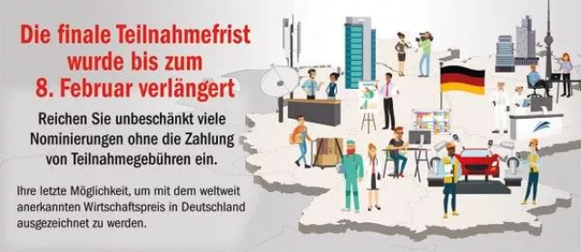 German Stevie Awards 2019: Finale Teilnahmefrist verlängert Bild: German Stevie Awards 2019: Finale Teilnahmefrist verlängert