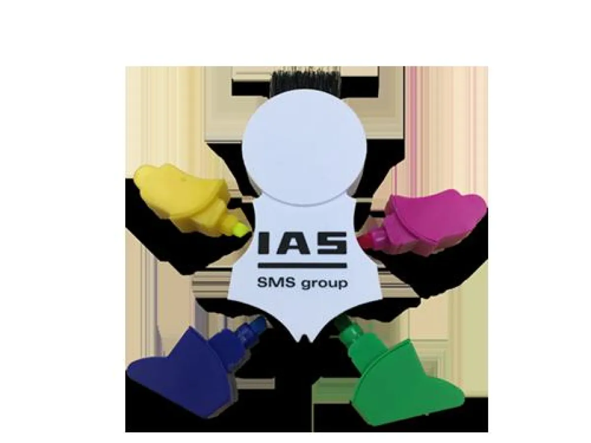 Tastaturbürste und Textmarke als Männchen für den Schreibtisch - auffälliges Design, hoher Nutzwert