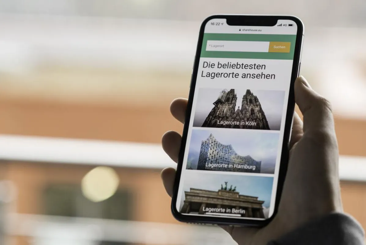Sharehouse vermittelt über einen digitalen Marktplatz deutschlandweit Lagerfläche. (Foto:Sharehouse)