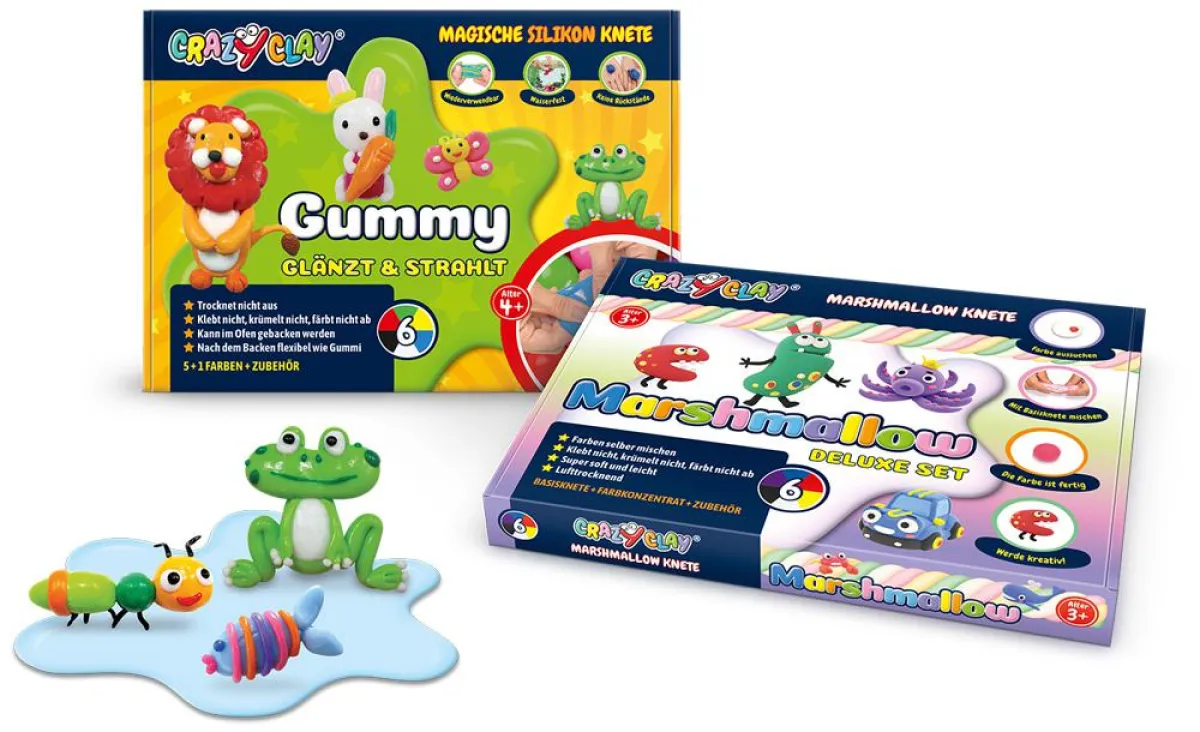 CrazyClay Gummy und Marshmallow