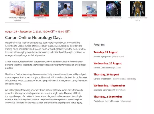 Bild: Canon Medical Systems - die 'Stimme der Neurologie/Neuroradiologie'