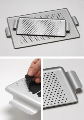 Schön, schnell und schwungvoll serviert - Tablett RUBBERGRIP ist formvollendet und funktional Bild: Schön, schnell und schwungvoll serviert - Tablett RUBBERGRIP ist formvollendet und funktional