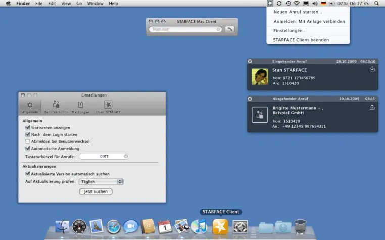 Bild: Doppelpräsenz auf der CeBIT 2010: STARFACE zeigt neuen CTI-Client für Macs