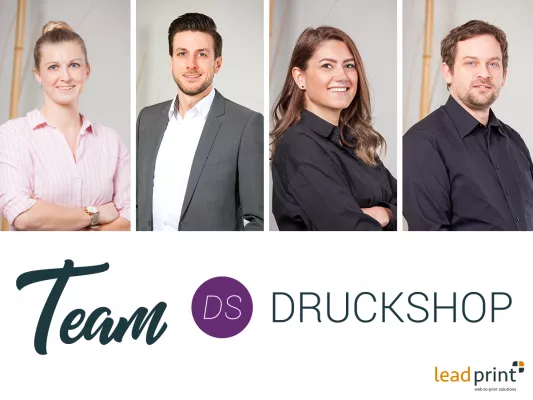 Bild: Das DRUCKSHOP-Team von Lead-Print wünscht ein frohes neues Jahr