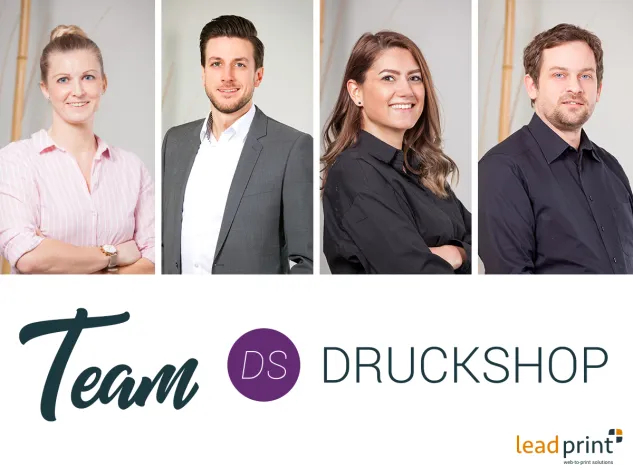 Bild: Das DRUCKSHOP-Team von Lead-Print wünscht ein frohes neues Jahr