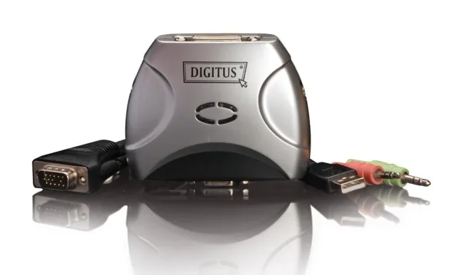 Bild: DIGITUS® USB KVM mit DVI-D und separat schaltbarer Audiounterstützung