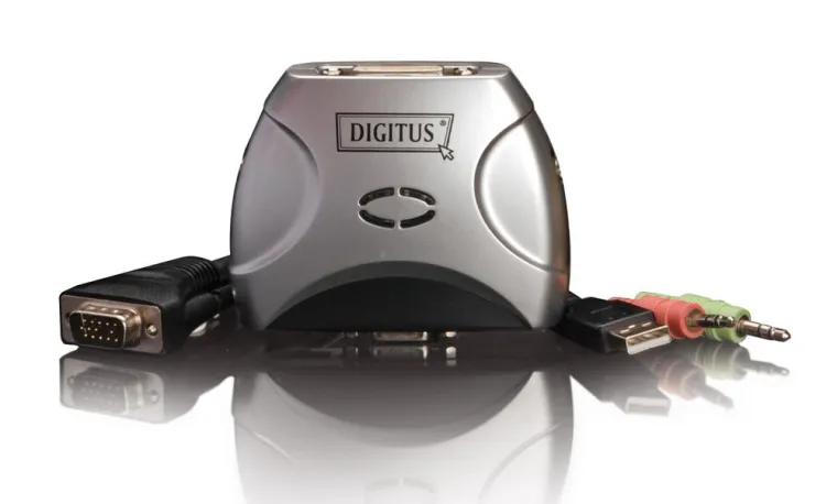 Bild: DIGITUS® USB KVM mit DVI-D und separat schaltbarer Audiounterstützung