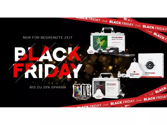 Black Friday-Promotion: Mit den Angeboten von Datacolor bis zum 08.12.2024 bis zu 100 € sparen Bild: Black Friday-Promotion: Mit den Angeboten von Datacolor bis zum 08.12.2024 bis zu 100 € sparen