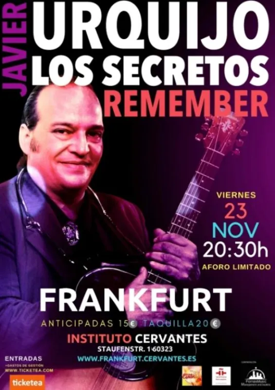 Javier Urquijo live im Instituto Cervantes Frankfurt am 23.11.2018