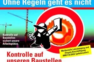 Bild: Illegale Beschäftigung und Schwarzarbeit sind das Krebsgeschwür der deutschen Bauwirtschaft