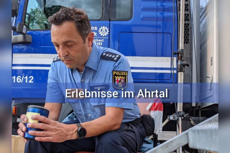 Bild: Rinaldo Roberto – Polizist aus Mainz berichtet über die Erlebnisse im Ahrtal