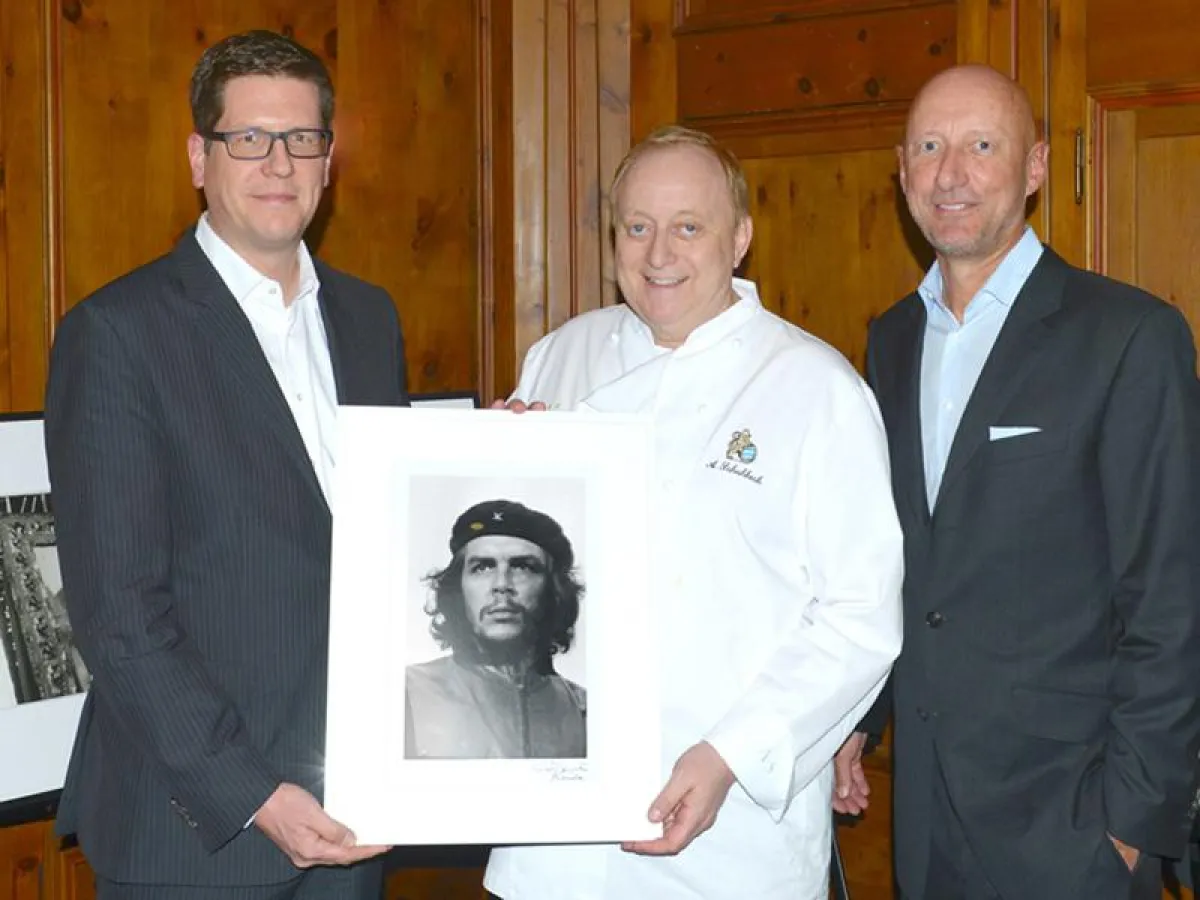 v.l.n.r.: Marc Pasdag (Prometheus), Alfons Schuhbeck und Frank Pöllmann (FAIG)